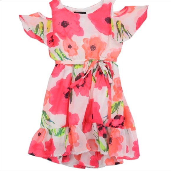 ‼️LAST 2‼️Adorable cold shoulder dress 🎀👧🏼💕 - Picture 3 of 4